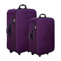 Trendy Polister Trolley Bags & Luggage Bags for Travel & Tours MEDIUM (24inch) Purpel